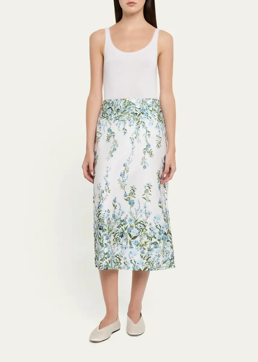 Alice + Olivia Maeve Mid-Length Slip Skirt | Thumbnail 2 Alice + Olivia Maeve Mid-Length Slip Skirt | Thumbnail 2