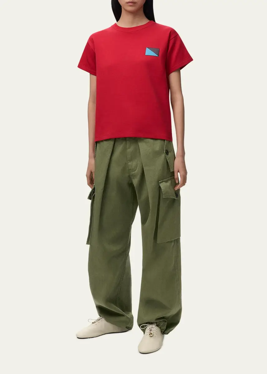 Loewe Pleated Straight-Leg Cargo Trousers | Thumbnail 2 Loewe Pleated Straight-Leg Cargo Trousers | Thumbnail 2