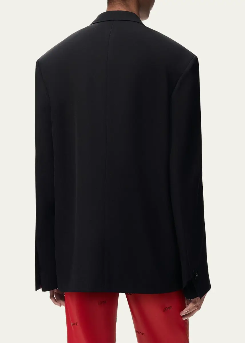 Loewe Double-Breasted Wool-Blend Blazer | Thumbnail 3
