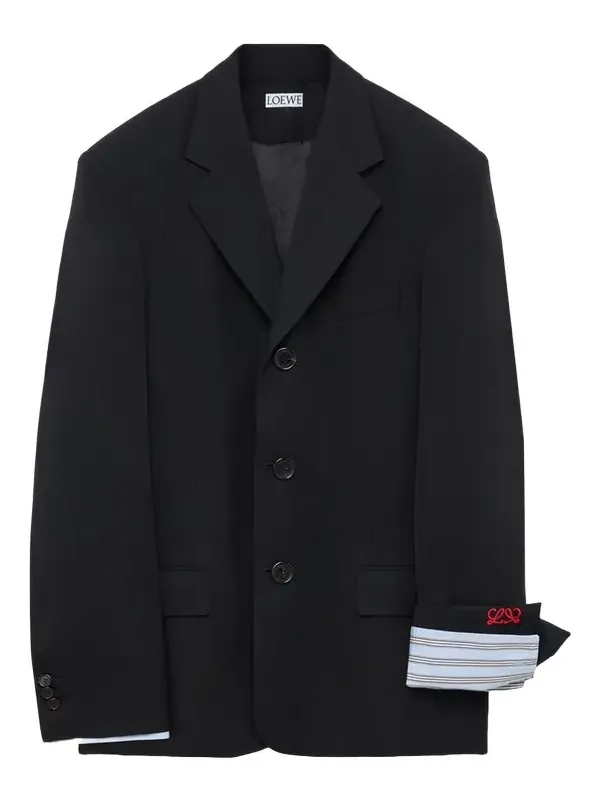 Double-Breasted Wool-Blend Blazer Double-Breasted Wool-Blend Blazer