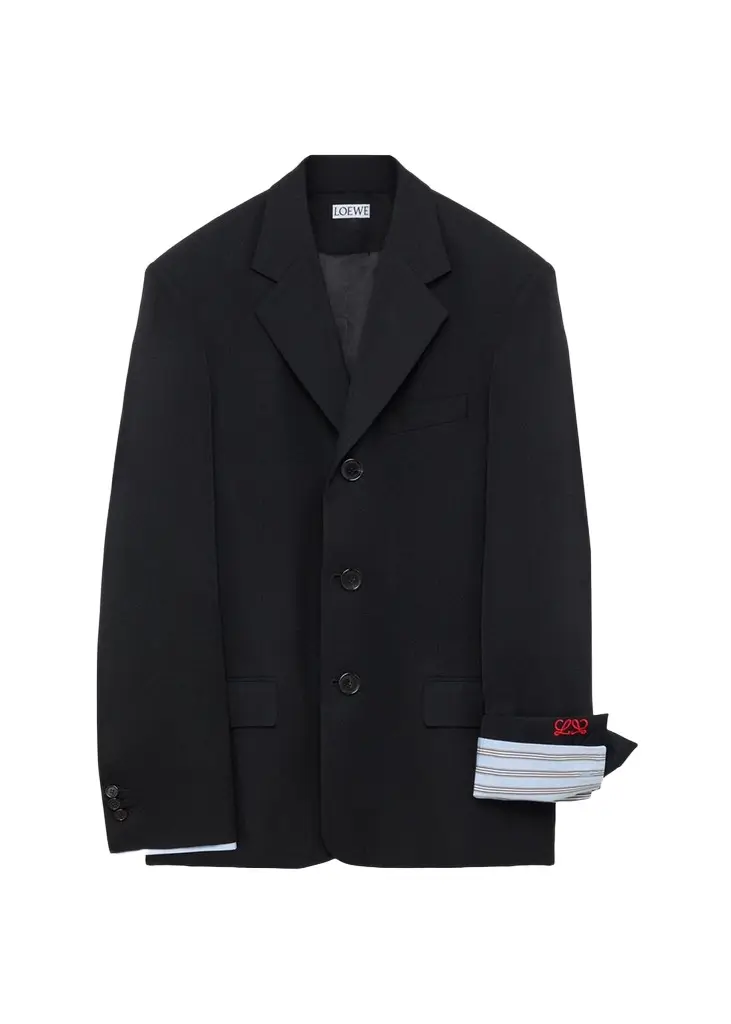 LOEWE Double-Breasted Wool-Blend Blazer | Image 1 LOEWE Double-Breasted Wool-Blend Blazer | Image 1
