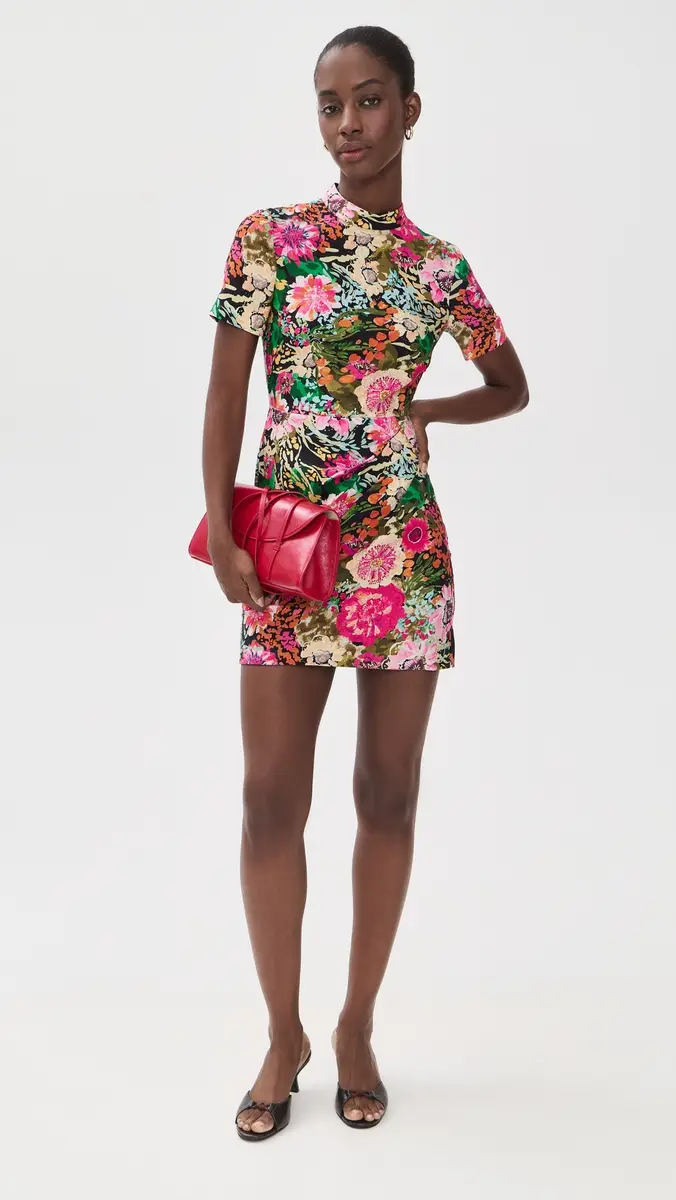 Saloni Draped Mini Dress | Thumbnail 5 Saloni Draped Mini Dress | Thumbnail 5
