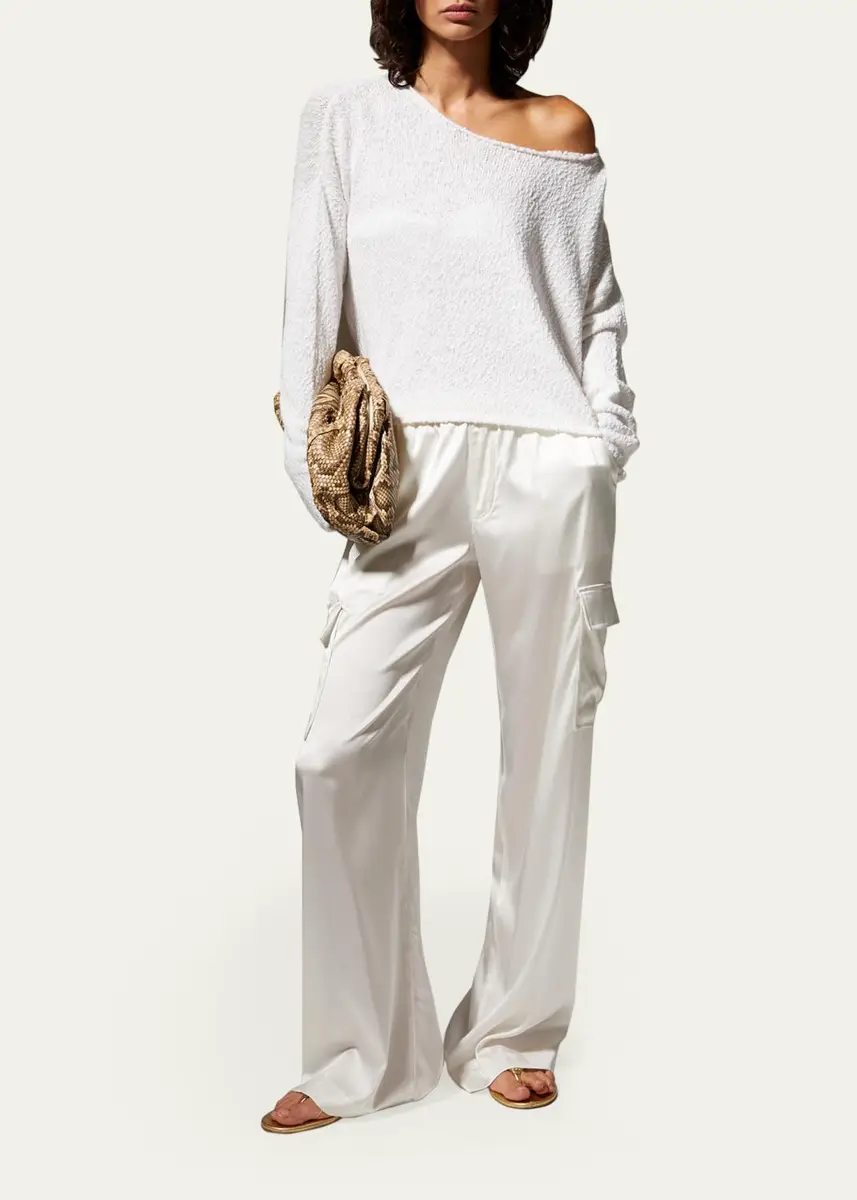 Sprwmn Boucle Off-Shoulder Sweater | Thumbnail 2 Sprwmn Boucle Off-Shoulder Sweater | Thumbnail 2