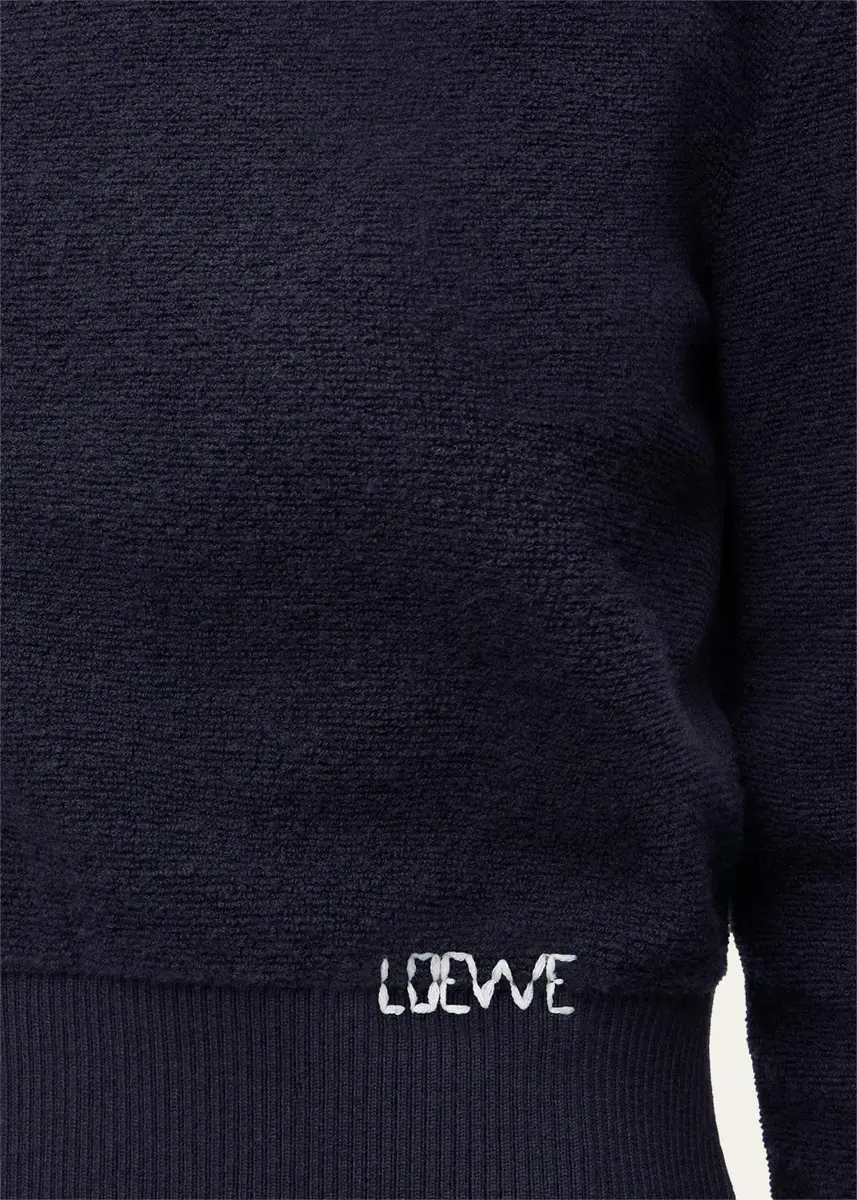 Loewe Logo Embroidered Wool Crewneck Sweater | Thumbnail 7 Loewe Logo Embroidered Wool Crewneck Sweater | Thumbnail 7