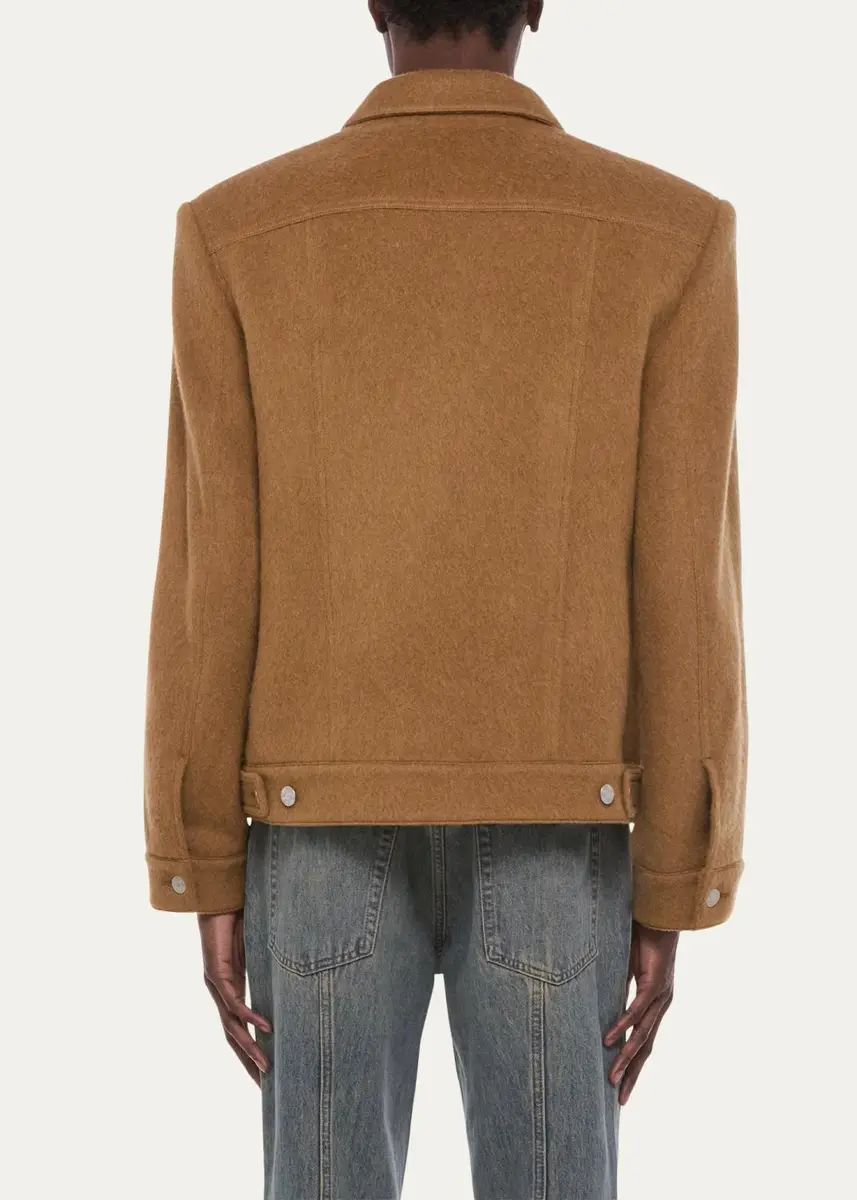 Helmut Lang Men's Wool Trucker Jacket | Thumbnail 3 Helmut Lang Men's Wool Trucker Jacket | Thumbnail 3