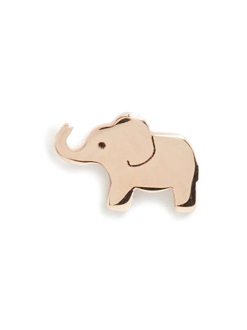 Zoë Chicco 14k Gold Single Itty Bitty Elephant Stud