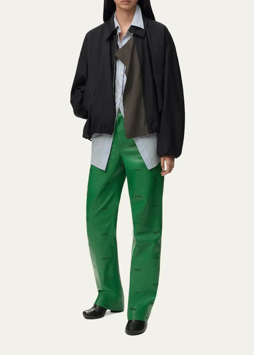 Loewe Striped Draped Waist Button-Down Shirt | Thumbnail 2