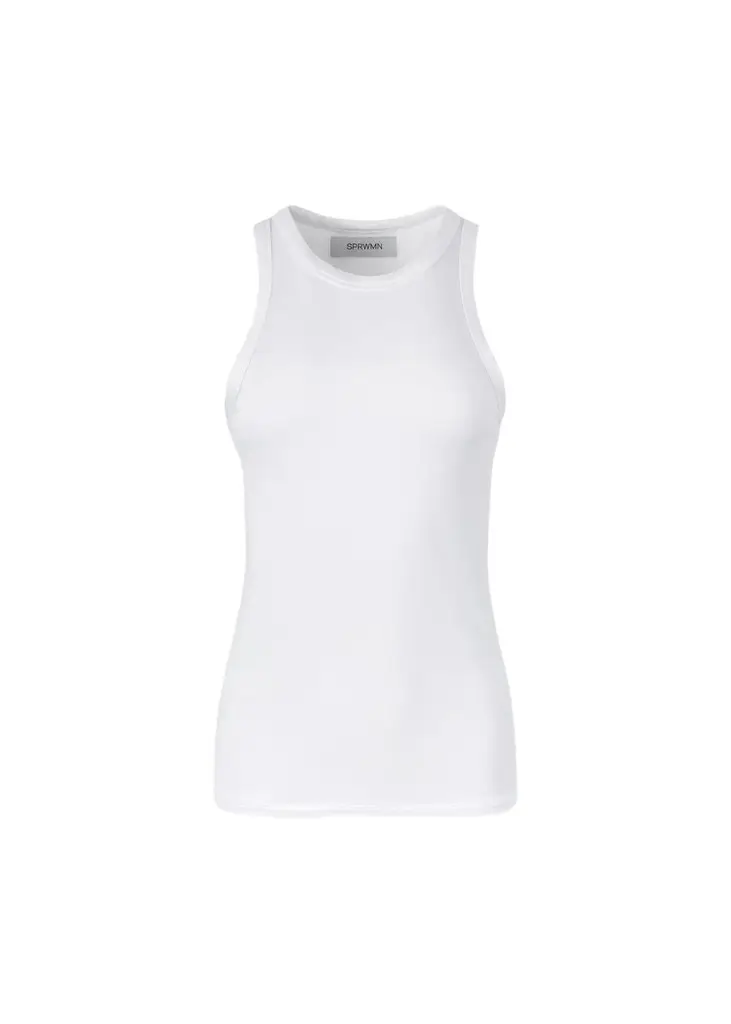 Sprwmn Racer Front Tank Top | Image 1 Sprwmn Racer Front Tank Top | Image 1