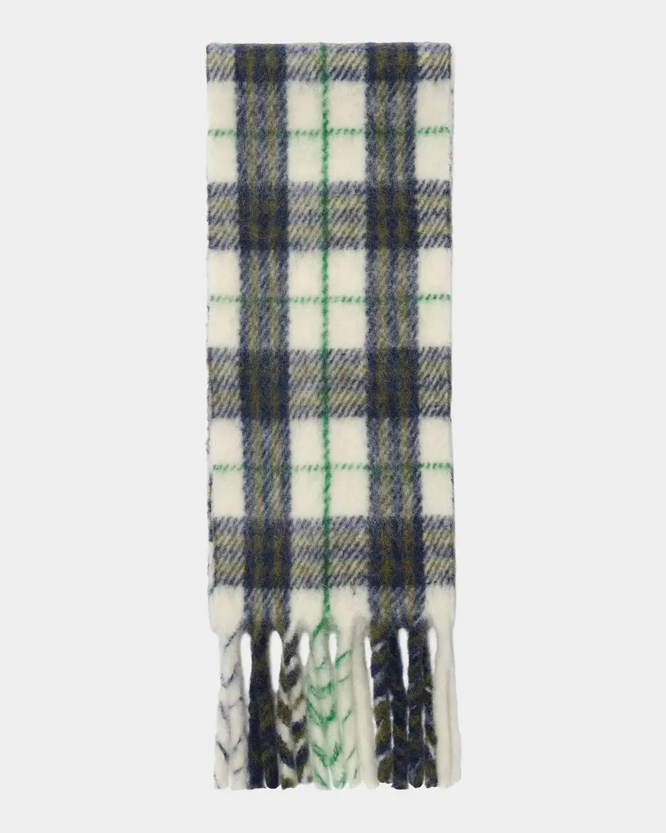 Burberry Check Narrow Alpaca-Wool Scarf | Thumbnail 4 Burberry Check Narrow Alpaca-Wool Scarf | Thumbnail 4