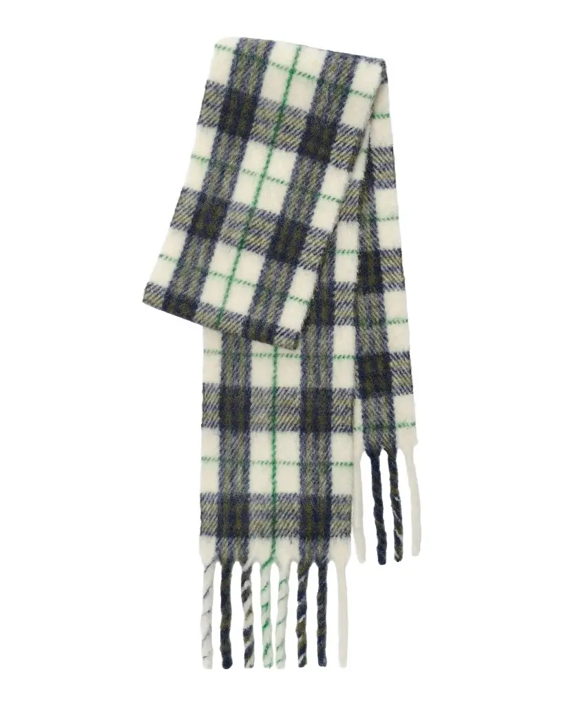 Burberry Check Narrow Alpaca-Wool Scarf | Image 1 Burberry Check Narrow Alpaca-Wool Scarf | Image 1