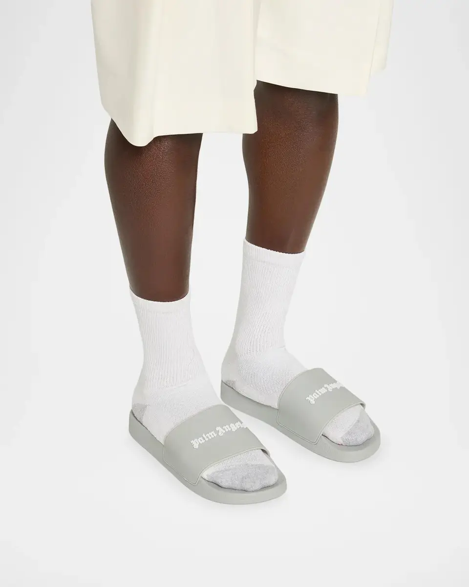 Palm Angels Men's Classic Logo Slide Sandals | Thumbnail 2 Palm Angels Men's Classic Logo Slide Sandals | Thumbnail 2