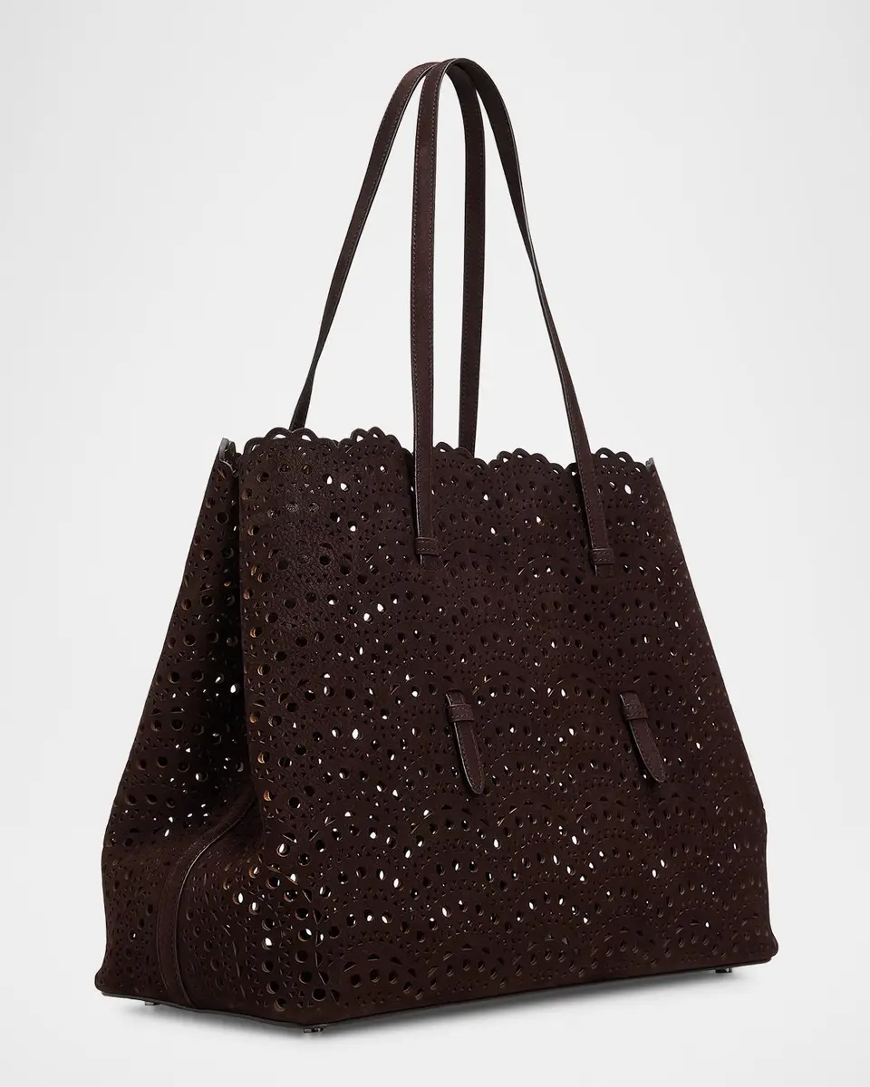 Alaïa Mina 37 Vienne Wave Leather Tote Bag | Thumbnail 3 Alaïa Mina 37 Vienne Wave Leather Tote Bag | Thumbnail 3