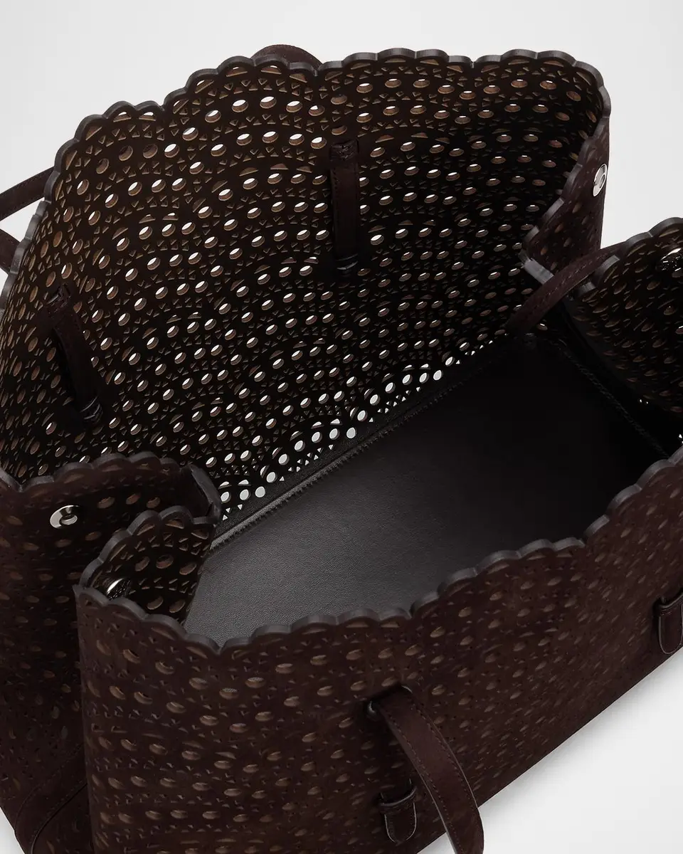 Alaïa Mina 37 Vienne Wave Leather Tote Bag | Thumbnail 4 Alaïa Mina 37 Vienne Wave Leather Tote Bag | Thumbnail 4
