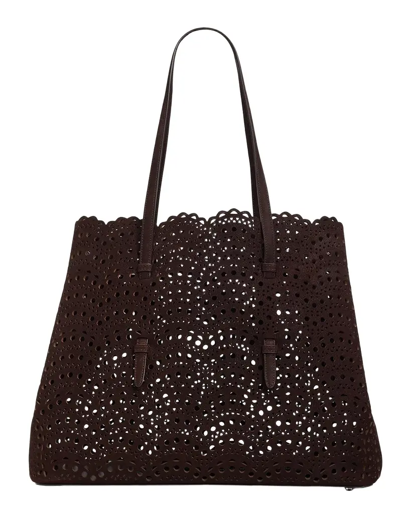 Alaïa Mina 37 Vienne Wave Leather Tote Bag | Image 1 Alaïa Mina 37 Vienne Wave Leather Tote Bag | Image 1