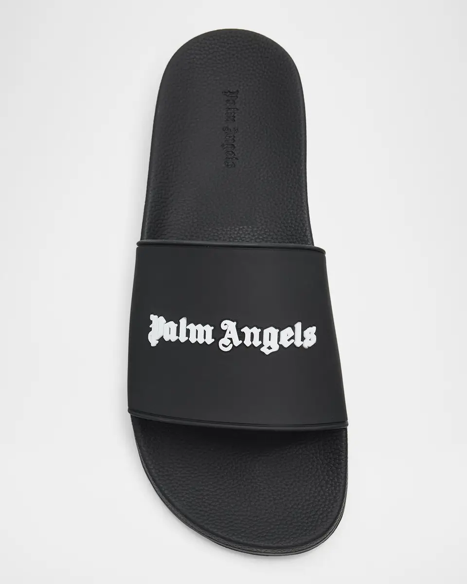 Palm Angels Men's Classic Logo Slide Sandals | Thumbnail 5