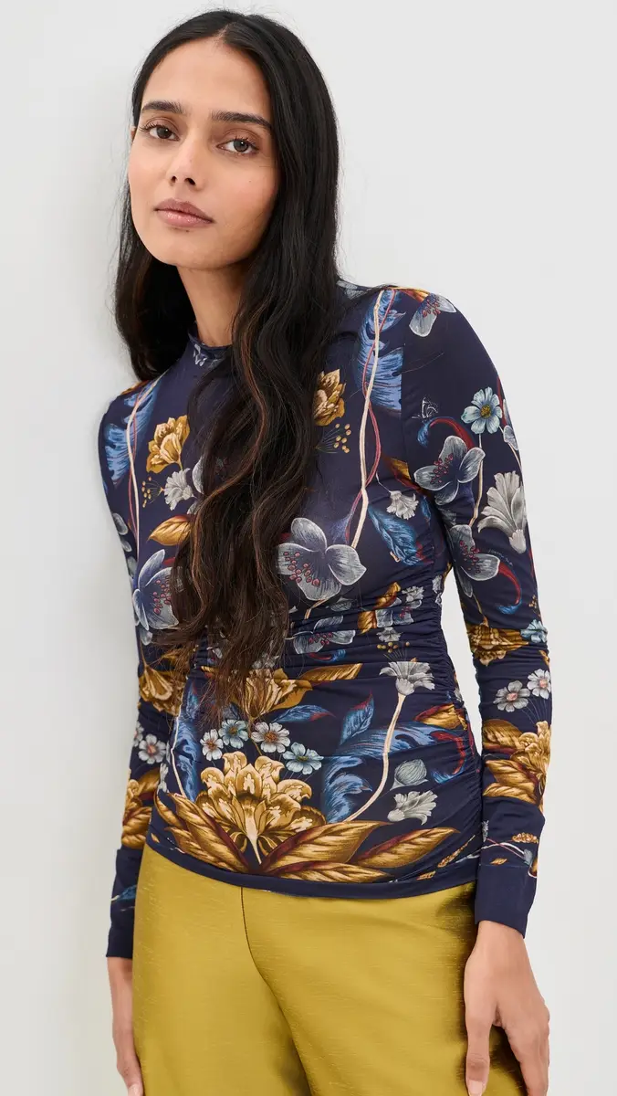 Farm Rio Golden Nature Blouse | Thumbnail 2 Farm Rio Golden Nature Blouse | Thumbnail 2