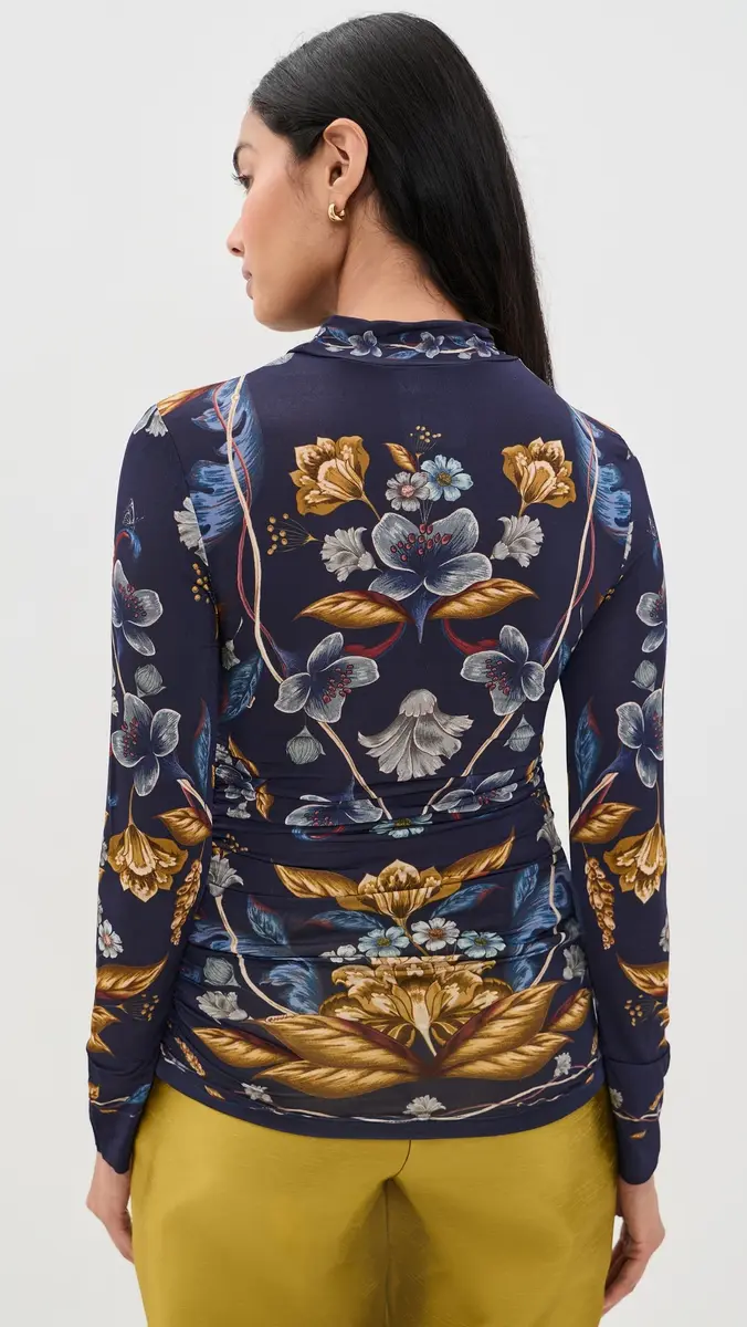 Farm Rio Golden Nature Blouse | Thumbnail 3 Farm Rio Golden Nature Blouse | Thumbnail 3