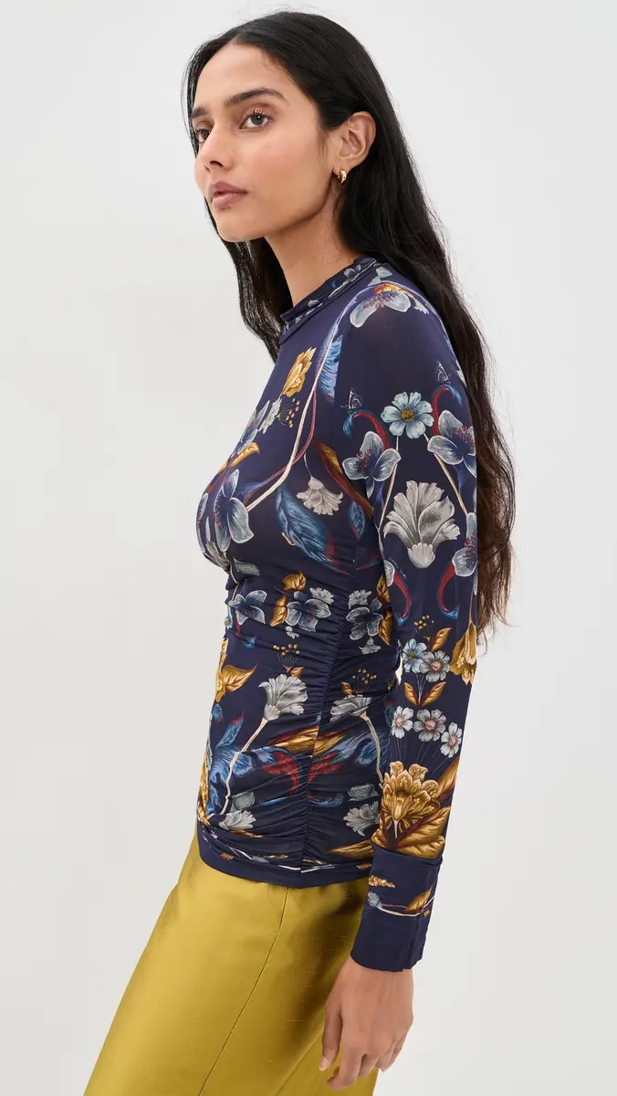 Farm Rio Golden Nature Blouse | Thumbnail 4 Farm Rio Golden Nature Blouse | Thumbnail 4