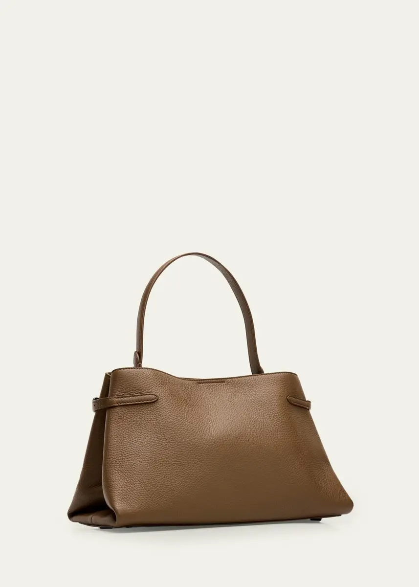 Brunello Cucinelli Essence Grain Leather Top-Handle Bag | Thumbnail 3