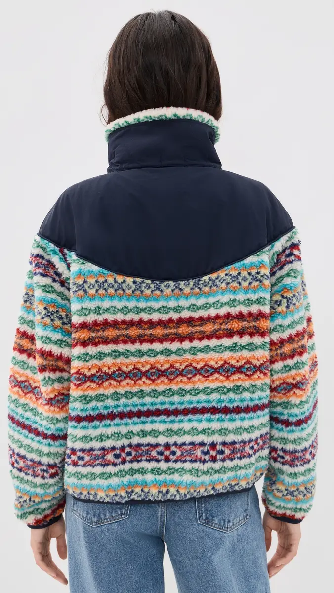 Polo Ralph Lauren Jacquard Knit Funnel Neck Jacket | Thumbnail 3 Polo Ralph Lauren Jacquard Knit Funnel Neck Jacket | Thumbnail 3