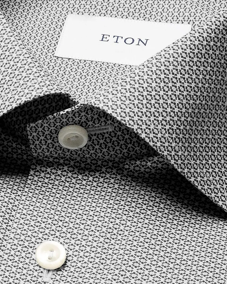 Eton Geometric Twill Slim-Fit Shirt | Thumbnail 7 Eton Geometric Twill Slim-Fit Shirt | Thumbnail 7