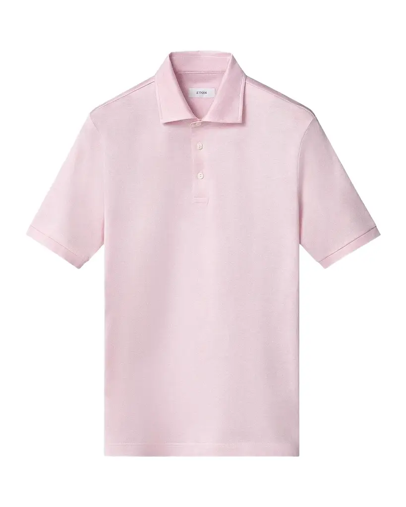 Eton Knitted Cotton Polo Shirt | Image 1 Eton Knitted Cotton Polo Shirt | Image 1
