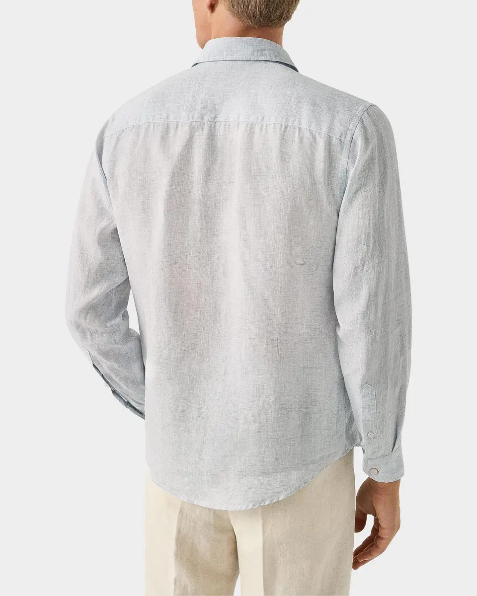 Eton Men's Linen Long-Sleeve Shirt | Thumbnail 3 Eton Men's Linen Long-Sleeve Shirt | Thumbnail 3