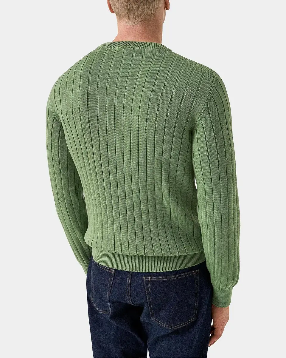 Eton Men's Rib-Knit Crewneck Sweater | Thumbnail 2 Eton Men's Rib-Knit Crewneck Sweater | Thumbnail 2