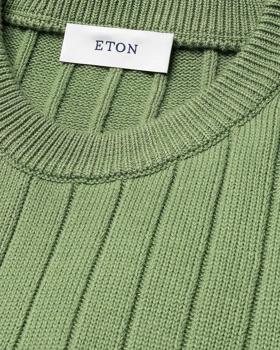Eton Men's Rib-Knit Crewneck Sweater | Thumbnail 5 Eton Men's Rib-Knit Crewneck Sweater | Thumbnail 5