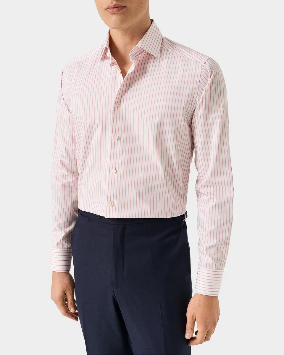 Eton Men's Striped Cotton Contemporary-Fit Shirt | Thumbnail 3 Eton Men's Striped Cotton Contemporary-Fit Shirt | Thumbnail 3