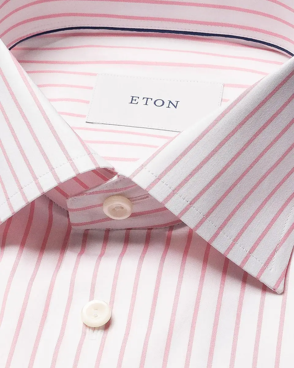 Eton Men's Striped Cotton Contemporary-Fit Shirt | Thumbnail 7 Eton Men's Striped Cotton Contemporary-Fit Shirt | Thumbnail 7