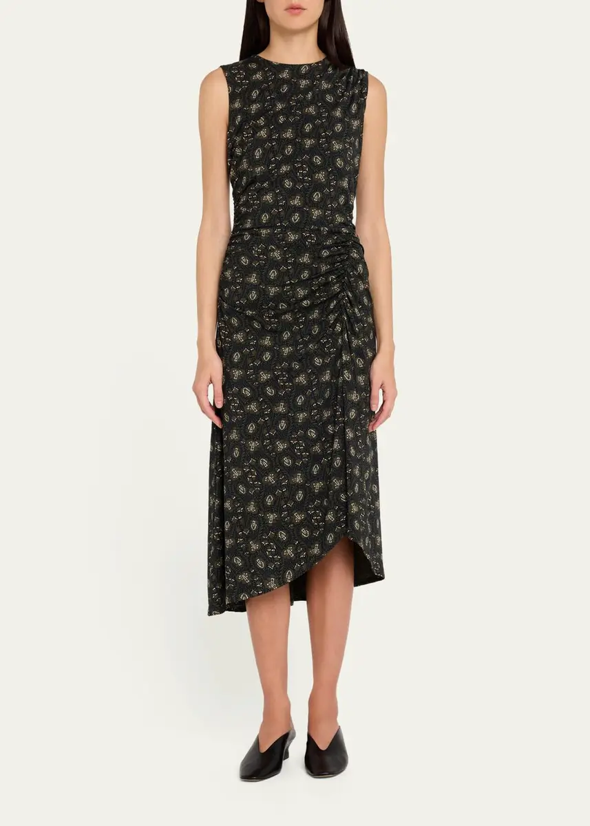 Veronica Beard Theodora Sleeveless Midi Dress | Thumbnail 2 Veronica Beard Theodora Sleeveless Midi Dress | Thumbnail 2