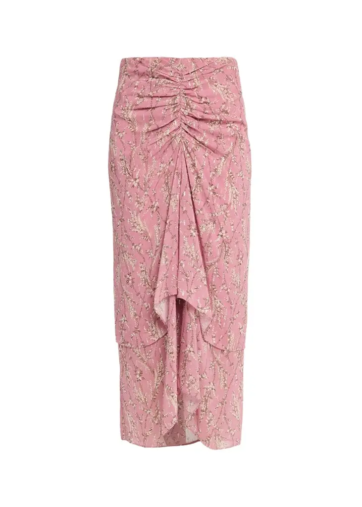 Veronica Beard Sira Floral Chiffon Skirt