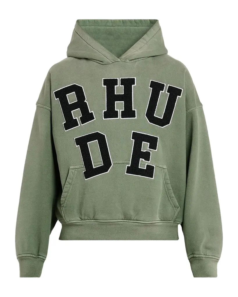 Rhude Men's Chenille Patch Logo Hoodie