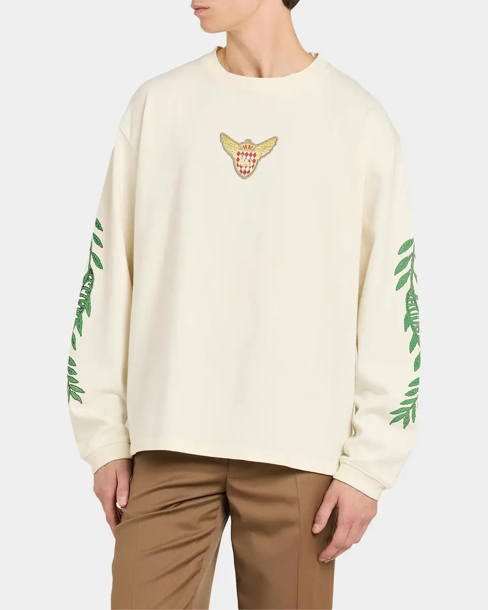 Rhude Tripoli Wreath Graphic Long-Sleeve T-Shirt | Thumbnail 4 Rhude Tripoli Wreath Graphic Long-Sleeve T-Shirt | Thumbnail 4