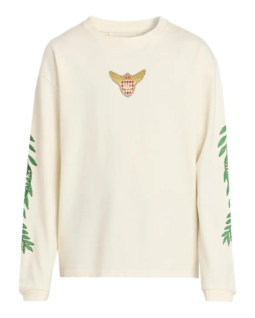 Rhude Tripoli Wreath Graphic Long-Sleeve T-Shirt | Image 1 Rhude Tripoli Wreath Graphic Long-Sleeve T-Shirt | Image 1