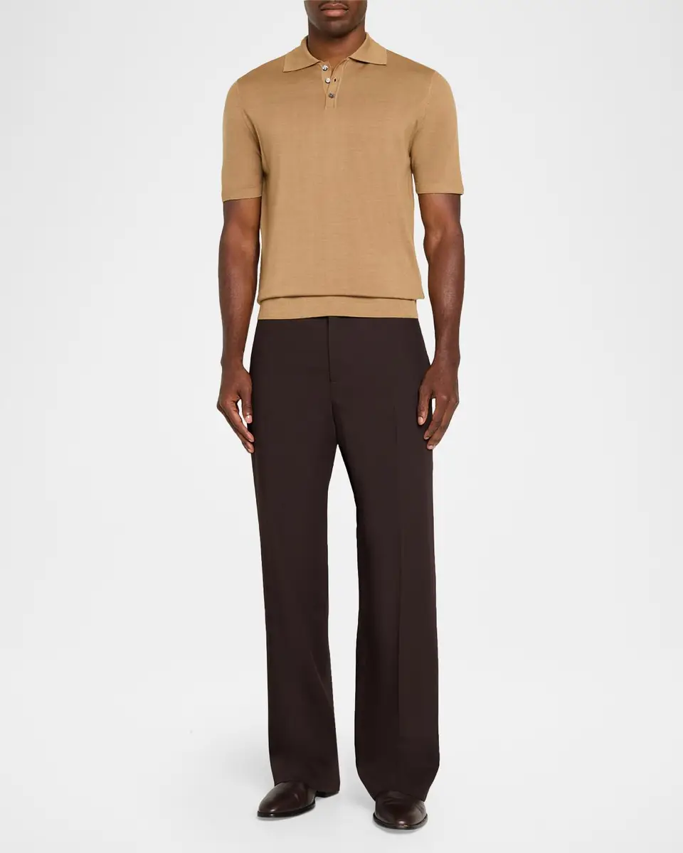 Barena Men's Merino Wool Polo Shirt | Thumbnail 2 Barena Men's Merino Wool Polo Shirt | Thumbnail 2