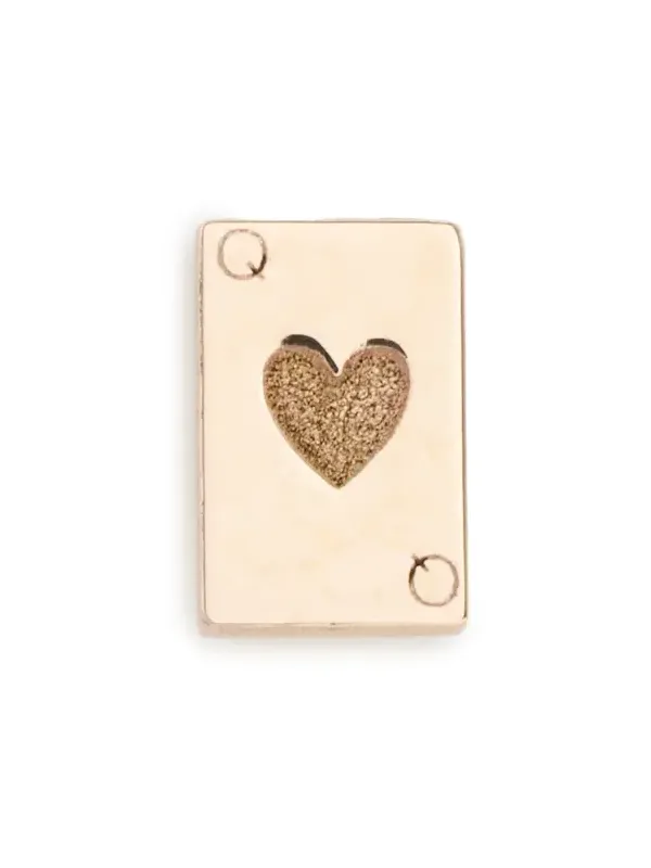 Zoë Chicco 14k Gold Itty Bitty Queen of Hearts Stud Earring