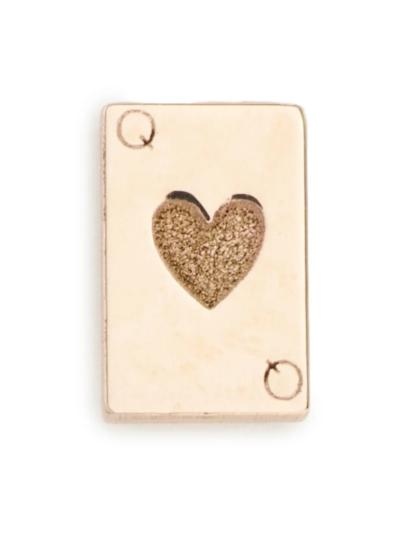 Zoë Chicco 14k Gold Itty Bitty Queen of Hearts Stud Earring