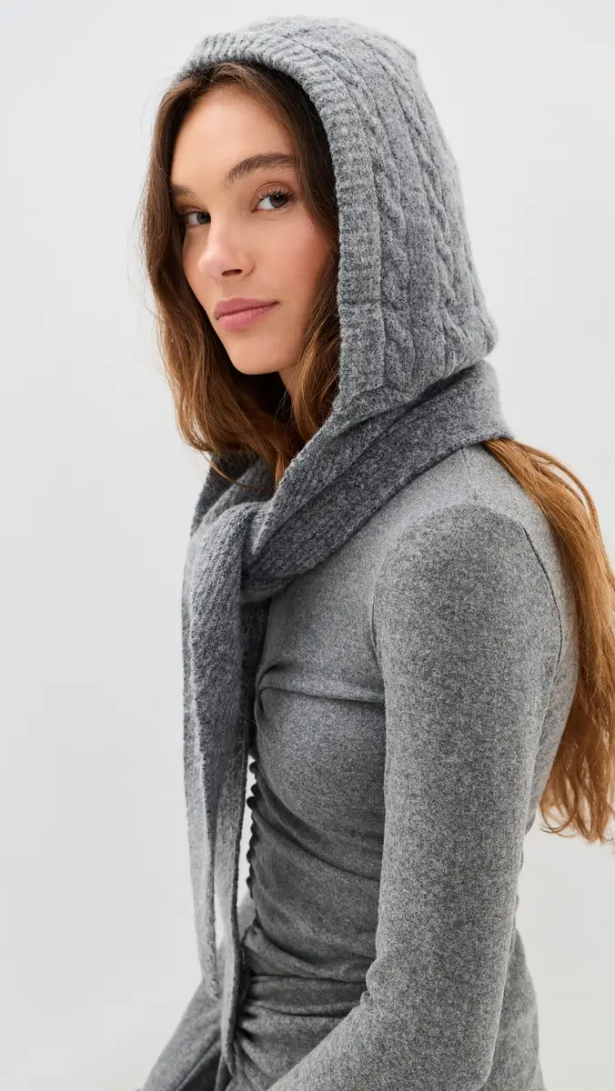 Hat Attack Cable Hooded Scarf | Thumbnail 3 Hat Attack Cable Hooded Scarf | Thumbnail 3