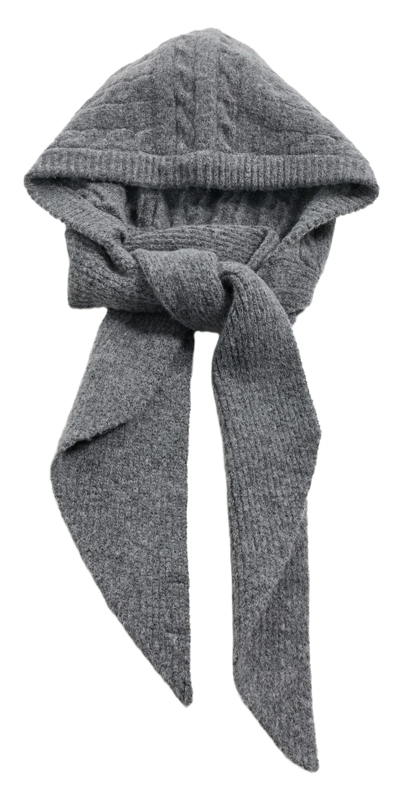 Hat Attack Cable Hooded Scarf