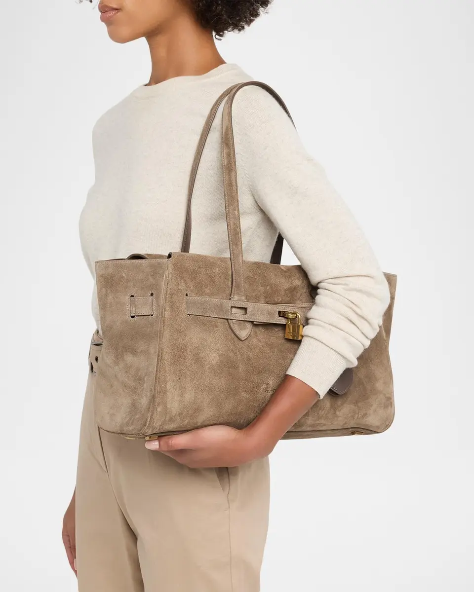 Brunello Cucinelli Explorer Suede Shoulder Bag | Thumbnail 2