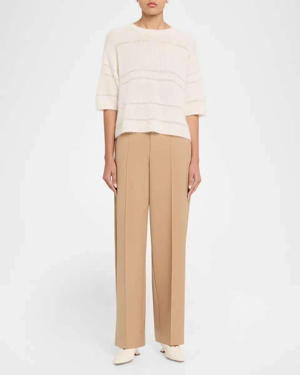 Fabiana Filippi Striped Mohair-Blend Sweater | Thumbnail 2