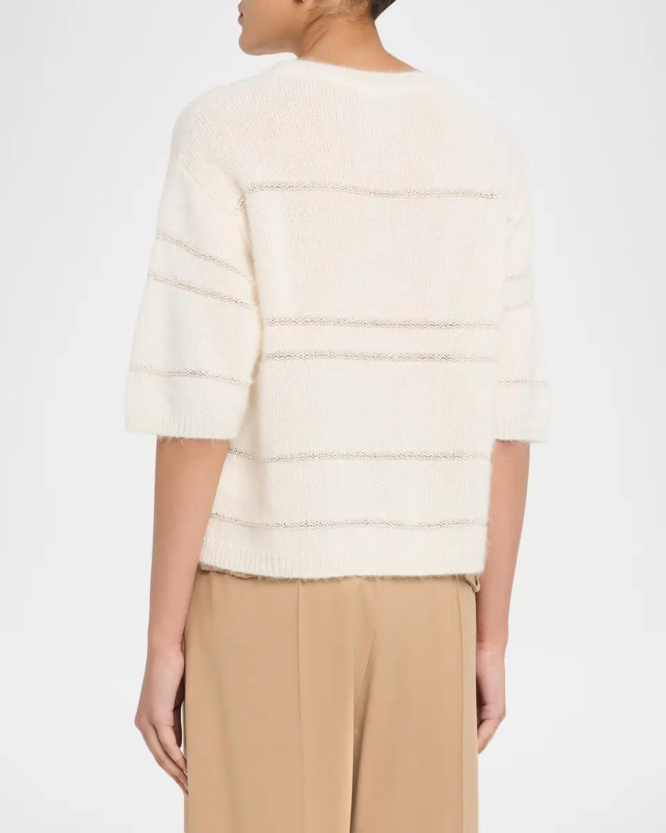 Fabiana Filippi Striped Mohair-Blend Sweater | Thumbnail 3