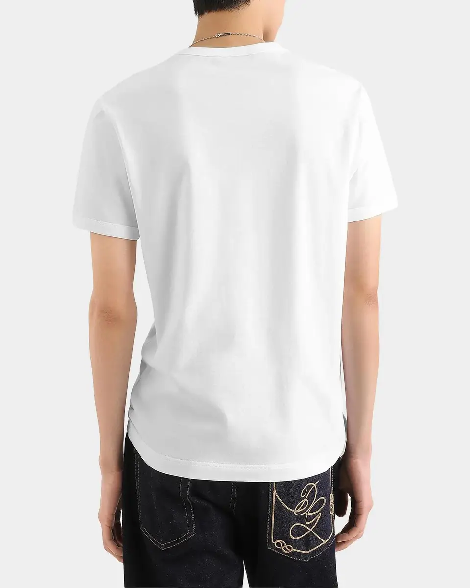 Dolce & Gabbana Logo-Appliqué Cotton T-Shirt | Thumbnail 3 Dolce & Gabbana Logo-Appliqué Cotton T-Shirt | Thumbnail 3
