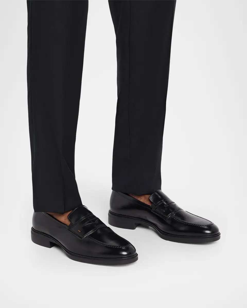 Santoni Men's Easy Leather Penny Loafers | Thumbnail 2 Santoni Men's Easy Leather Penny Loafers | Thumbnail 2