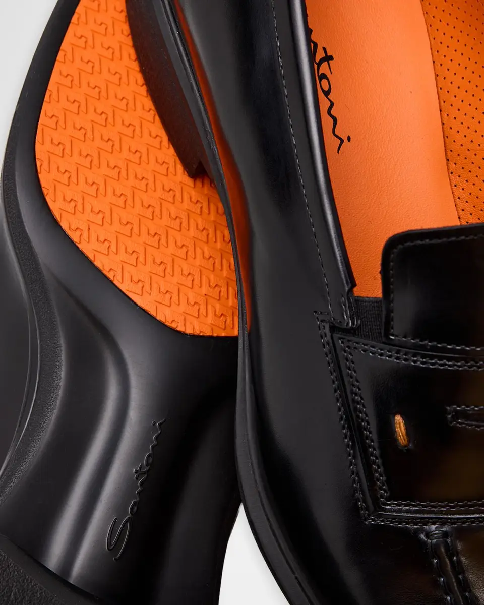 Santoni Men's Easy Leather Penny Loafers | Thumbnail 5 Santoni Men's Easy Leather Penny Loafers | Thumbnail 5