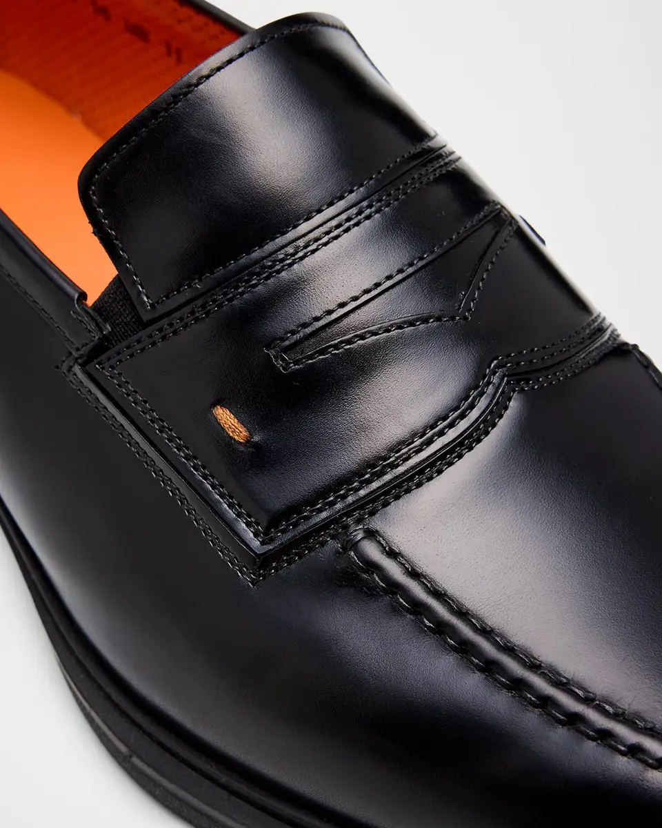 Santoni Men's Easy Leather Penny Loafers | Thumbnail 7 Santoni Men's Easy Leather Penny Loafers | Thumbnail 7