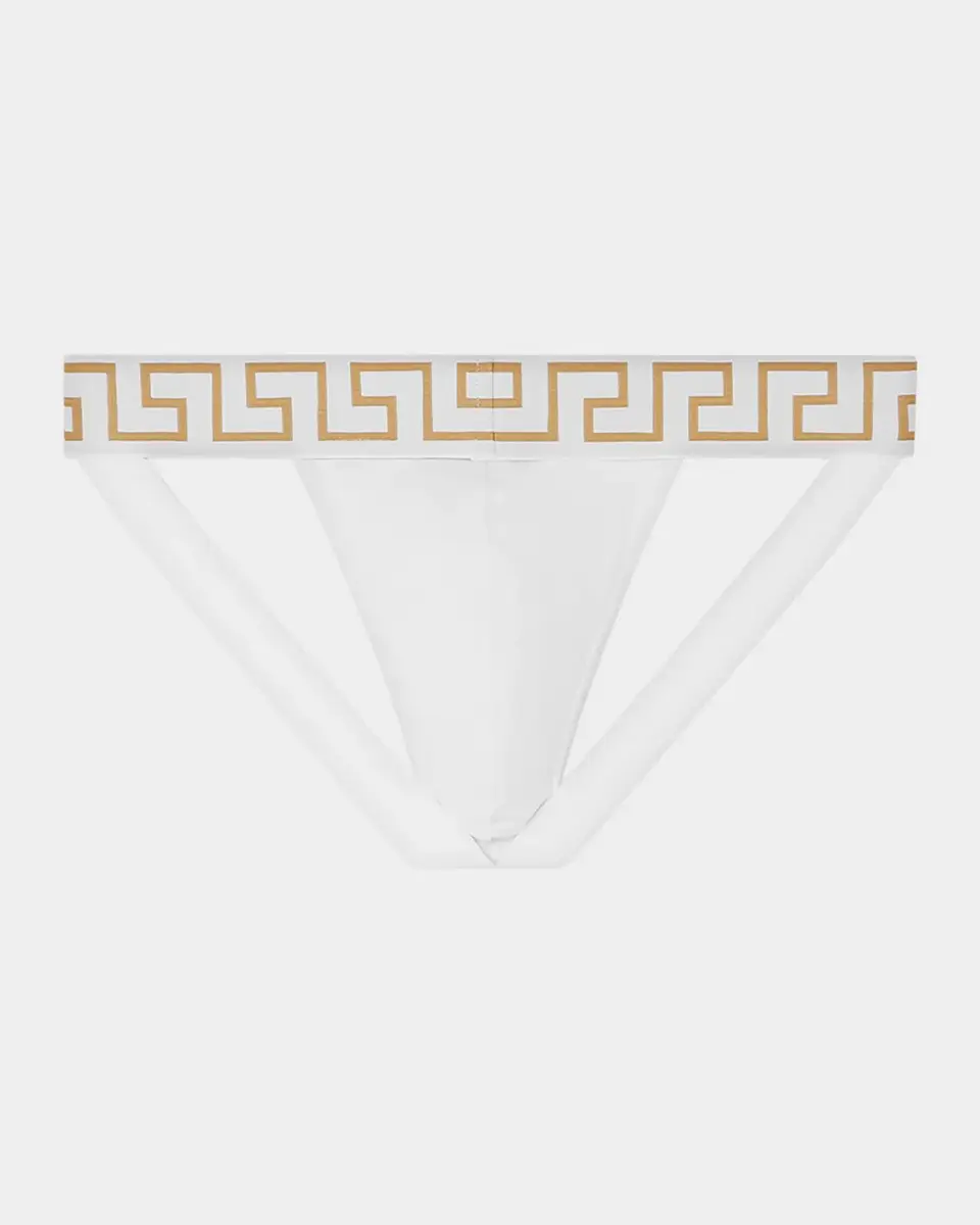 Versace Men's Medusa Stretch-Cotton Jock Strap | Thumbnail 2 Versace Men's Medusa Stretch-Cotton Jock Strap | Thumbnail 2