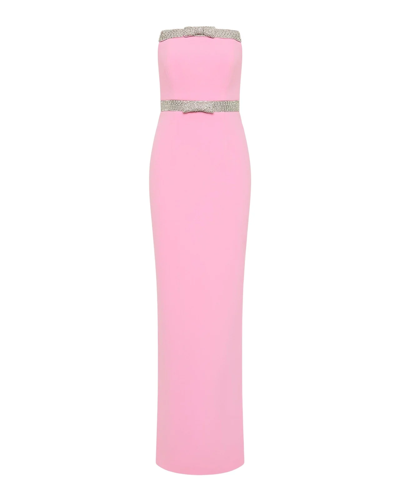 Rebecca Vallance Precious Embellished Bow Strapless Gown